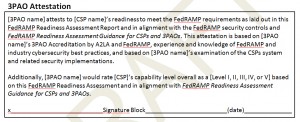 Draft FedRAMP Readiness Assessment Report.