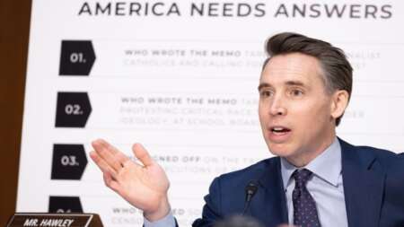 Hawley Calls for New AI Regulations, Liability Rules